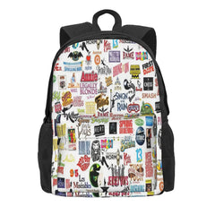 Musical Logos 2 Backpacks Men's Backpacks Bags For Women Man Bag