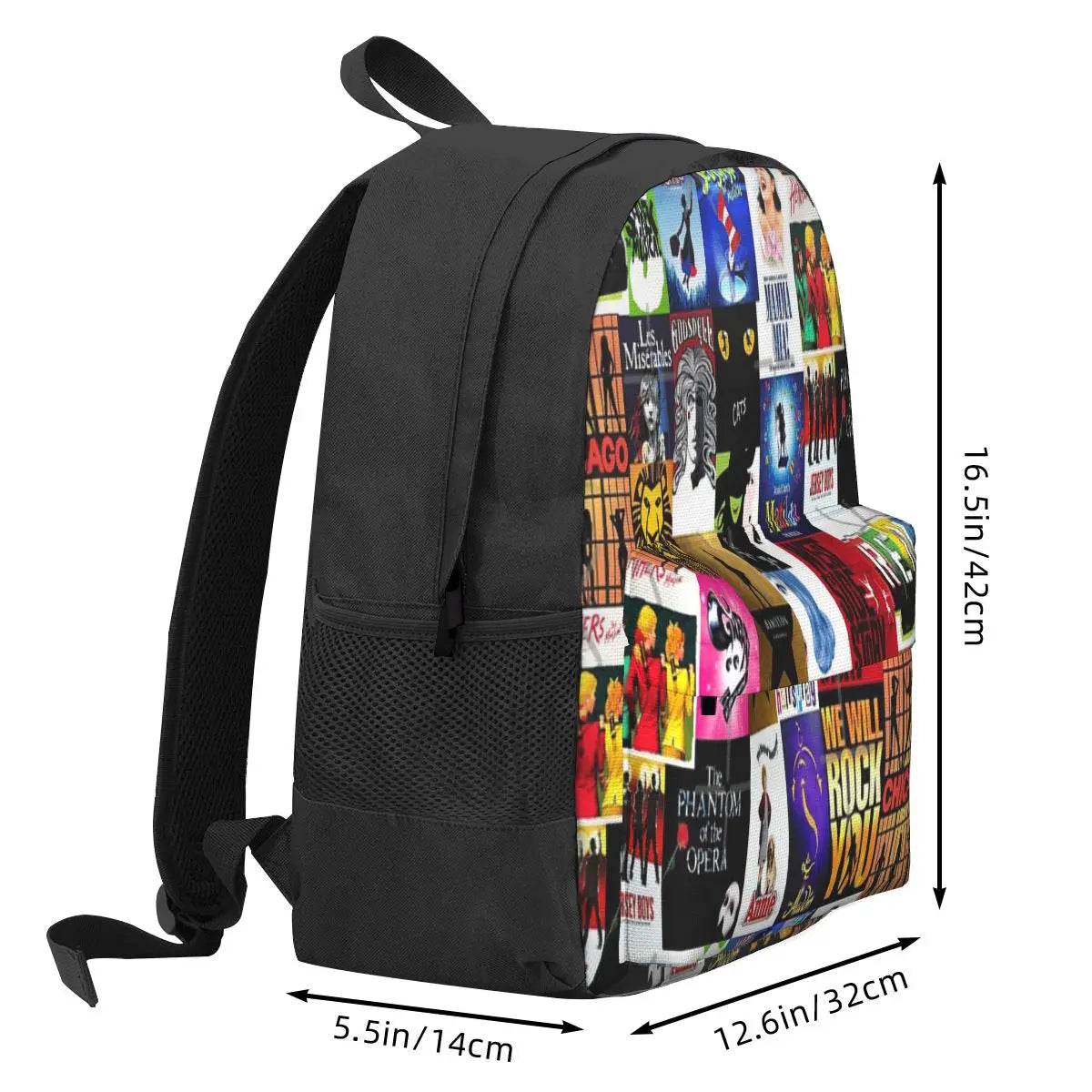 Musicals Collage III Backpacks Men's & Women's Bag Pack