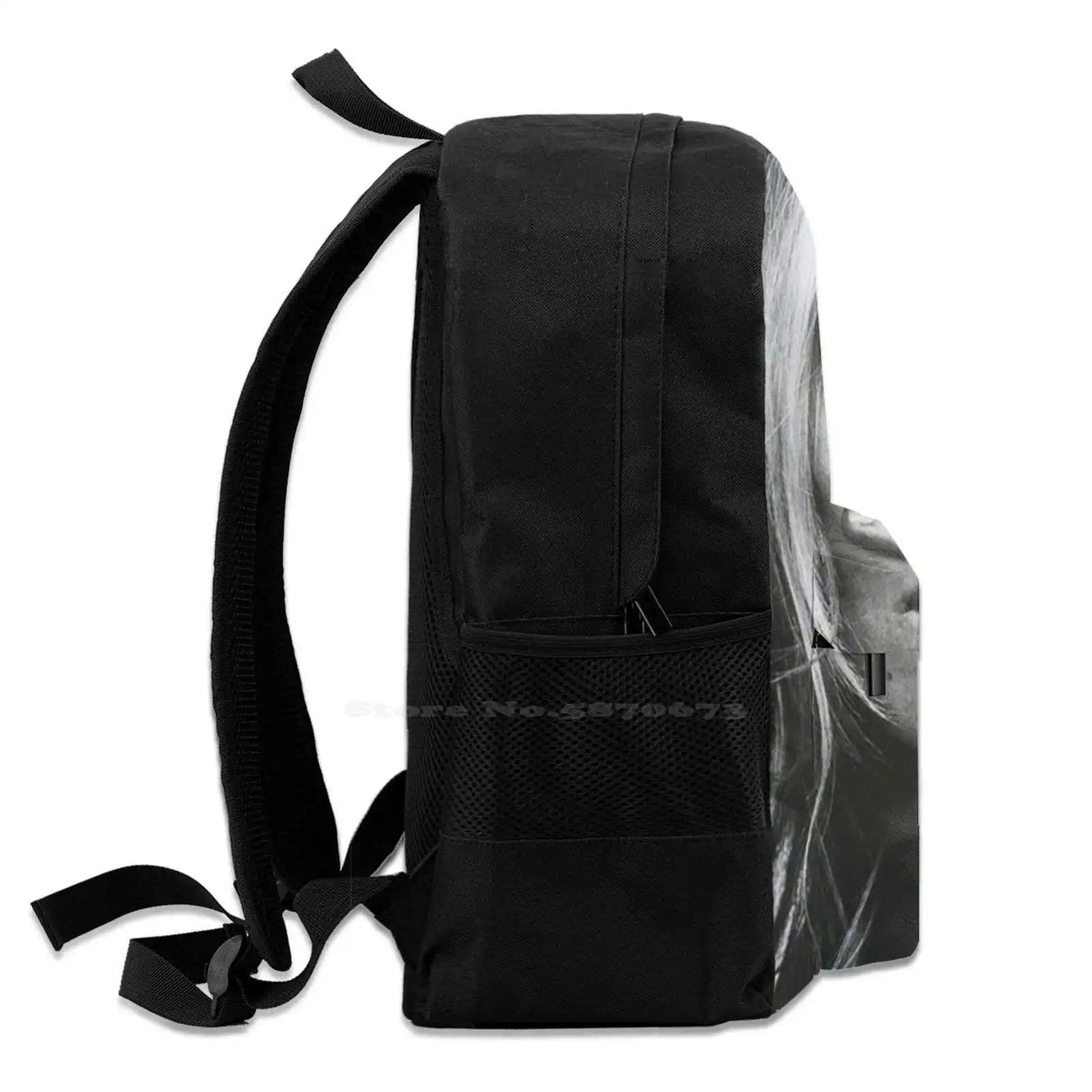 Mustache Pictures 3D Print Backpack Casual Bag 90S Tumblr Womens