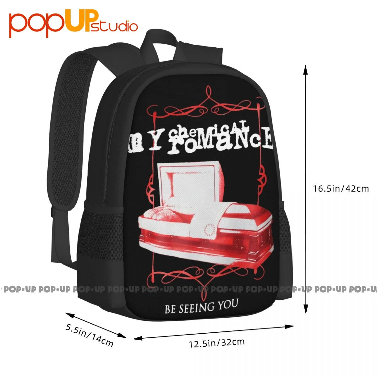 MCR Coffin Backpack Large Capacity Travel Bag