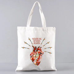 MCR Dead Femme Cartoon Handbags Shoulder Bags Casual Shopping Women Canvas Bag