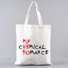 MCR Dead Femme Cartoon Handbags Shoulder Bags Casual Shopping Women Canvas Bag