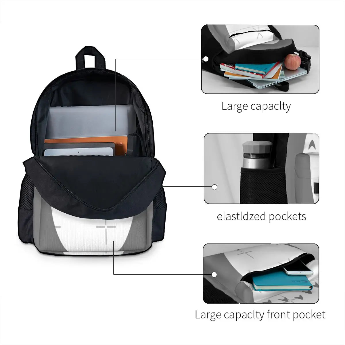 Fluffy Forest Spirit Belly Backpacks Men's & Women's Anime Bag