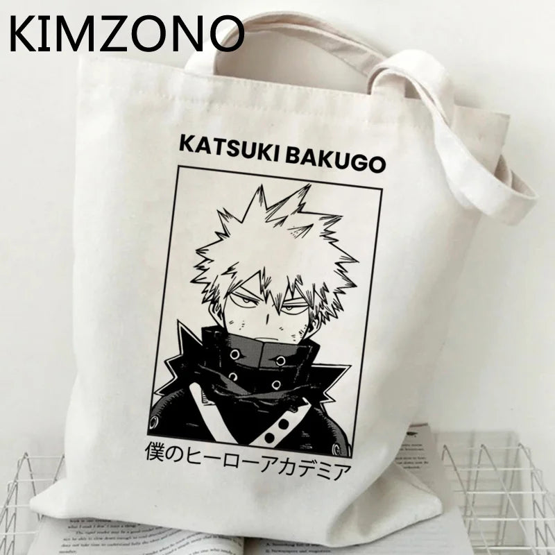 My Hero Academia Bakugo Shopping Bag Tote Canvas Eco Bag