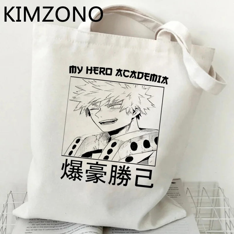 My Hero Academia Bakugo Shopping Bag Tote Canvas Eco Bag