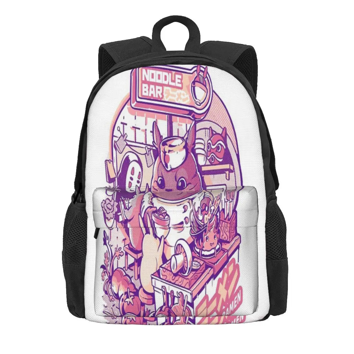 Noodle Bar Backpack Men's Women's Zippered Bag