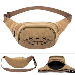 Totoro Anime Canvas Waist Pack Bag Pouch Belt Travel Hip Casual Fanny Bag