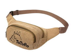 Totoro Anime Canvas Waist Pack Bag Pouch Belt Travel Hip Casual Fanny Bag