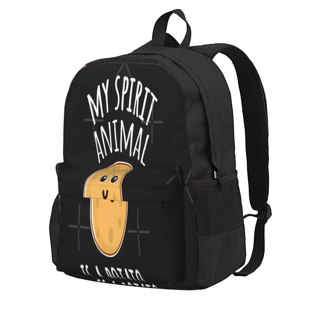 Potato Spirit Animal Backpack Retro Style Men's and Women's Bag