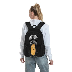 Potato Spirit Animal Backpack Retro Style Men's and Women's Bag
