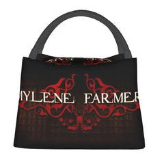 Mylene Farmer Insulated Lunch Bags for Outdoor Picnic Cooler Thermal Bento Box