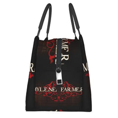 Mylene Farmer Insulated Lunch Bags for Outdoor Picnic Cooler Thermal Bento Box
