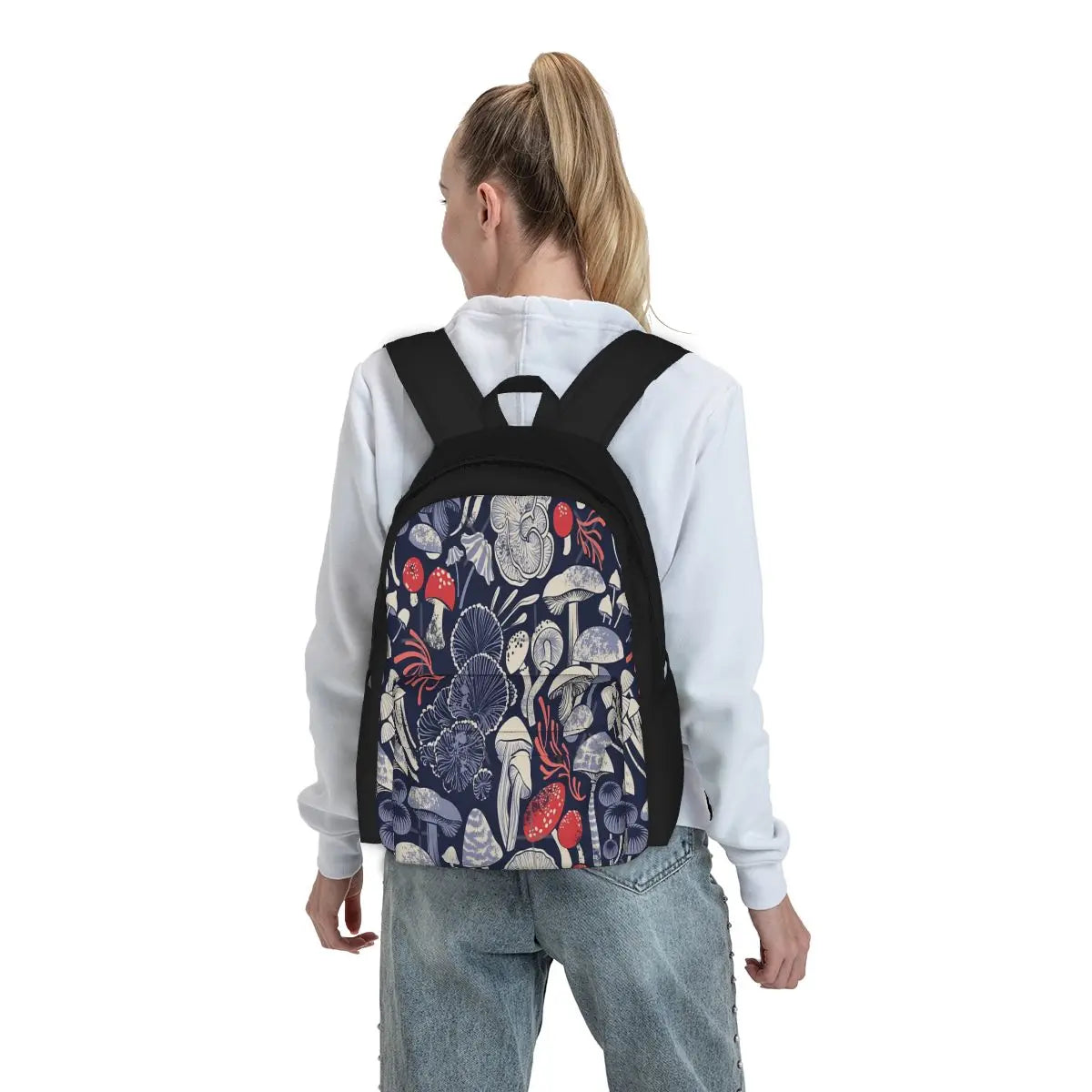 Mystical Fungi Midnight Backpack for Men and Women