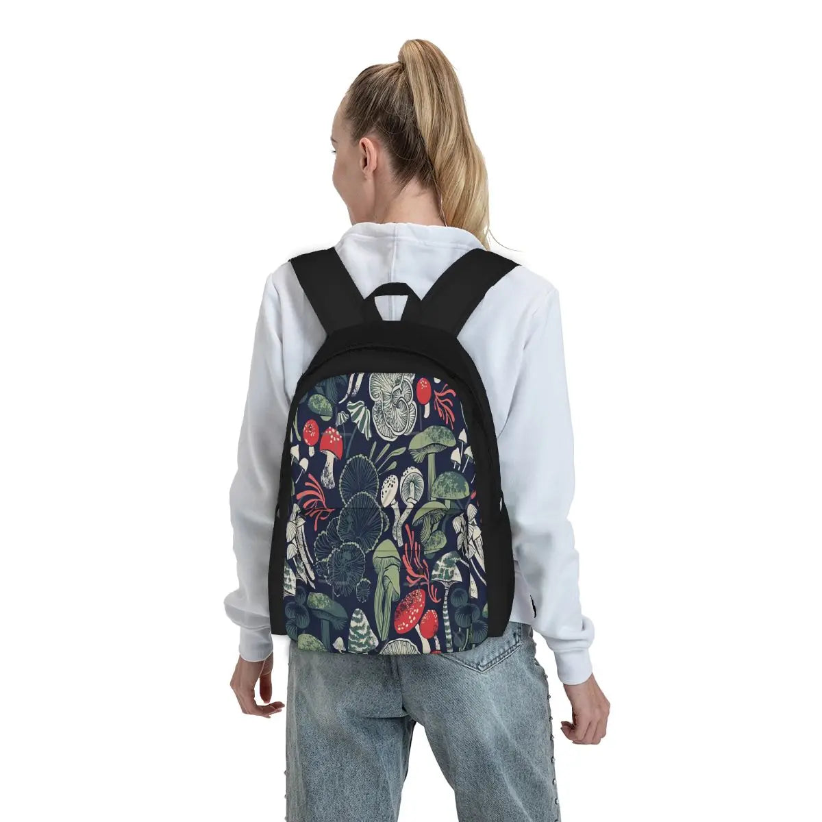 Mystical Fungi Midnight 4 Backpacks Men's Backpacks Bags For Women For Men