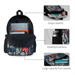 Mystical Fungi Midnight 4 Backpacks Men's Backpacks Bags For Women For Men