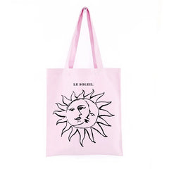 Myth Vintage Sun God ins Canvas Shopper Bag Punk Ulzzang Women Shoulder Bag