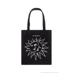 Myth Vintage Sun God ins Canvas Shopper Bag Punk Ulzzang Women Shoulder Bag