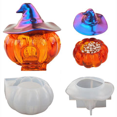 Halloween Pumpkin Storage Box Mold for DIY Jewelry and Home Decoration