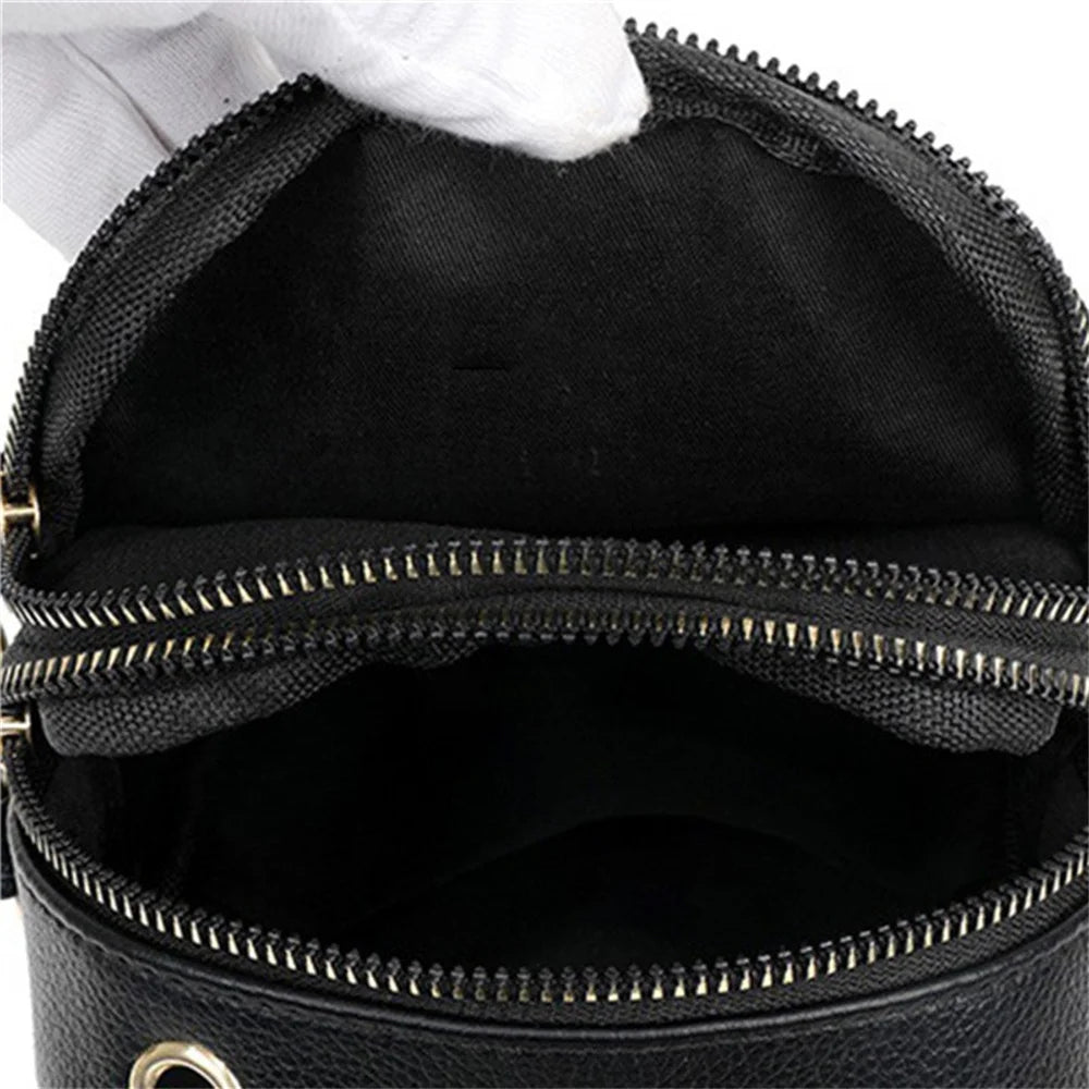Satchel Leather Phone Bags Mini Shoulder Crossbody Bags Women Purses