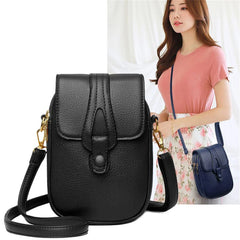 Satchel Leather Phone Bags Mini Shoulder Crossbody Bags Women Purses