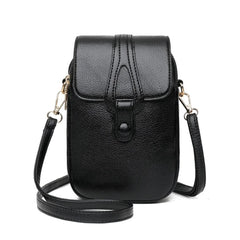 Satchel Leather Phone Bags Mini Shoulder Crossbody Bags Women Purses
