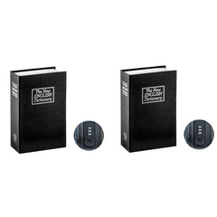 Book Safe with Combination Lock Portable Safe Box