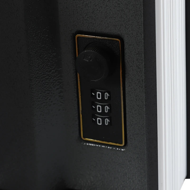 Book Safe with Combination Lock Portable Safe Box