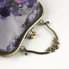 Purple Printing Shell Lock Women Hand Bags Chain Shoulder Crossbody Bag