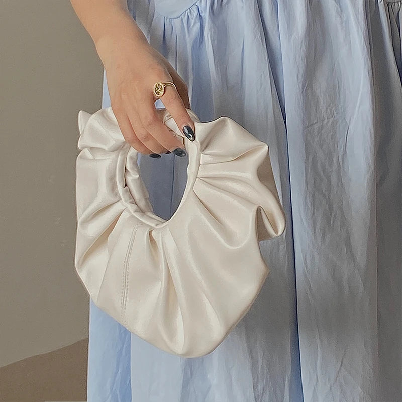 Cloud Bags Small PU Leather Shoulder Crossbody Bucket Bag For Women