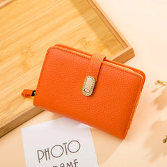Leather Clutch Bag Wallet Cell Phone Pocket Long Purse