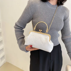 Small Chain Crossbody Bag Women Handbag PU Leather Hand Bag