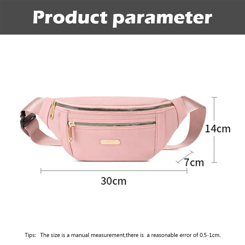 Waist Bag Waterproof Funny Banana Bag Zipper Pouch Packs