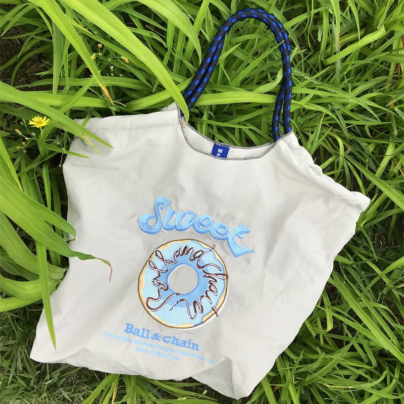 Pattern Embroidery Handbags For Women Tote Shoulder Bag