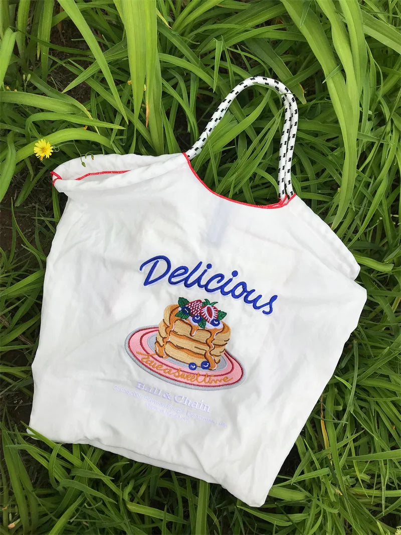 Pattern Embroidery Handbags For Women Tote Shoulder Bag
