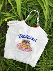 Pattern Embroidery Handbags For Women Tote Shoulder Bag