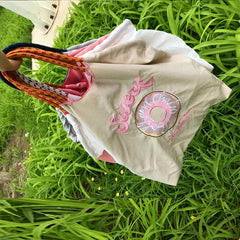 Pattern Embroidery Handbags For Women Tote Shoulder Bag
