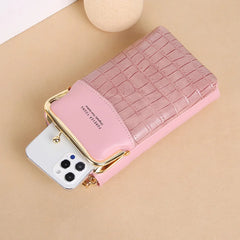 Stone Pattern Crossbody Bag Women's PU Leather Shoulder Bags Handbags