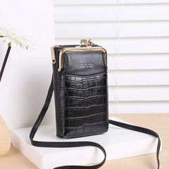 Stone Pattern Crossbody Bag Women's PU Leather Shoulder Bags Handbags