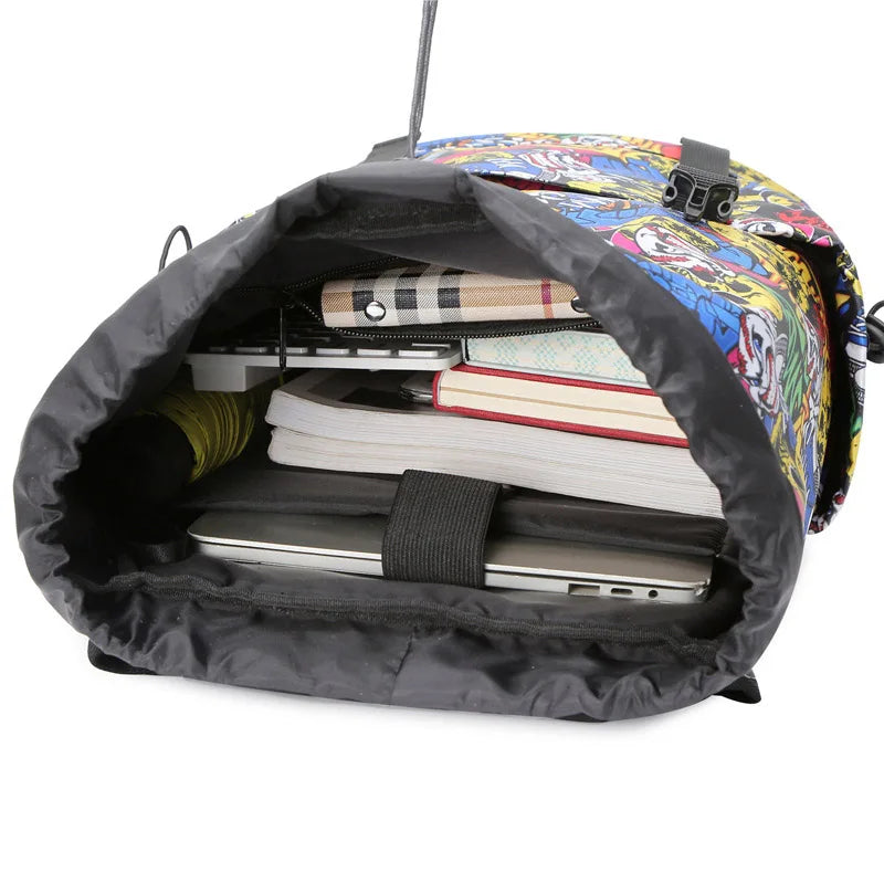 Ultralight Backpack for Men Soft Polyester Drawstring Backpack Laptop Waterproof