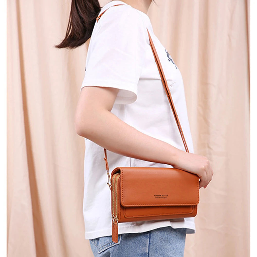 Women Touch Screen CellPhone Bag Crossbody Shoulder Bags Wallet Clutch Purse