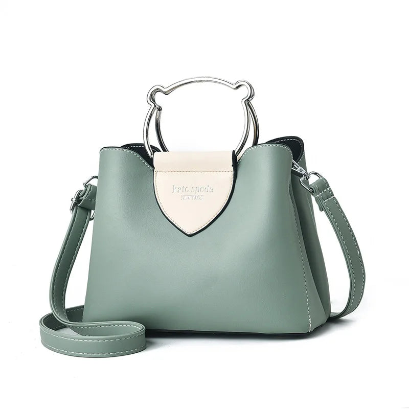 PU Leather Women Handbag Cat Hand Female Shoulder Crossbody Bags for Women