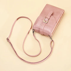 Women Cell Phone Bag Mini Crossbody Soft Leather Purse
