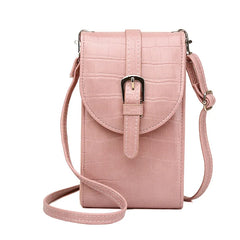 Women Cell Phone Bag Mini Crossbody Soft Leather Purse