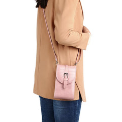 Women Cell Phone Bag Mini Crossbody Soft Leather Purse