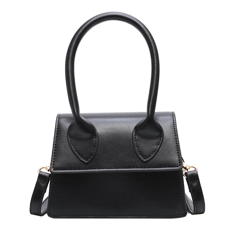 Mini Pu Leather Crossbody Bags For Women Small Square Bag Shoulder Messenger Bag