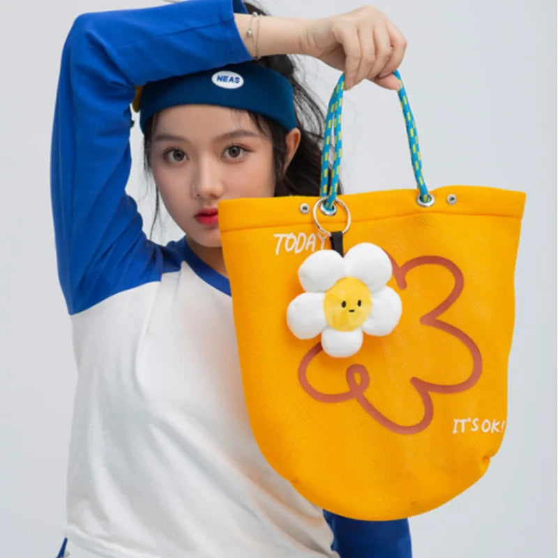 PVC Shoulder Handbags Transparent Jelly Tote Bag Large Capacity Women's Bag