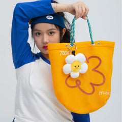 PVC Shoulder Handbags Transparent Jelly Tote Bag Large Capacity Women's Bag