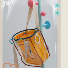 PVC Shoulder Handbags Transparent Jelly Tote Bag Large Capacity Women's Bag