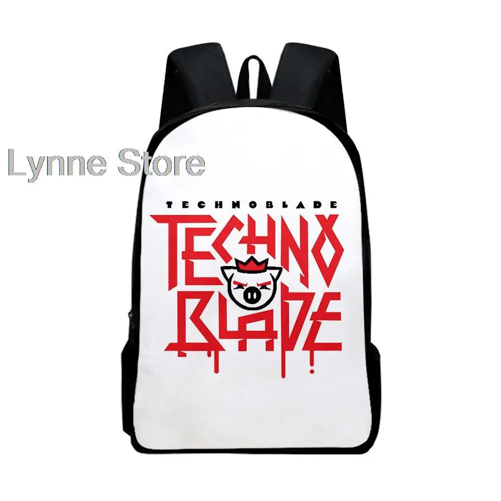 Technoblade Holiday Candy Cane 3D Printing School Bag