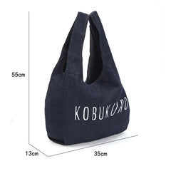Waterproof Denim Shoulder Hand Bag for Women Crossbody Casual Jeans Bags